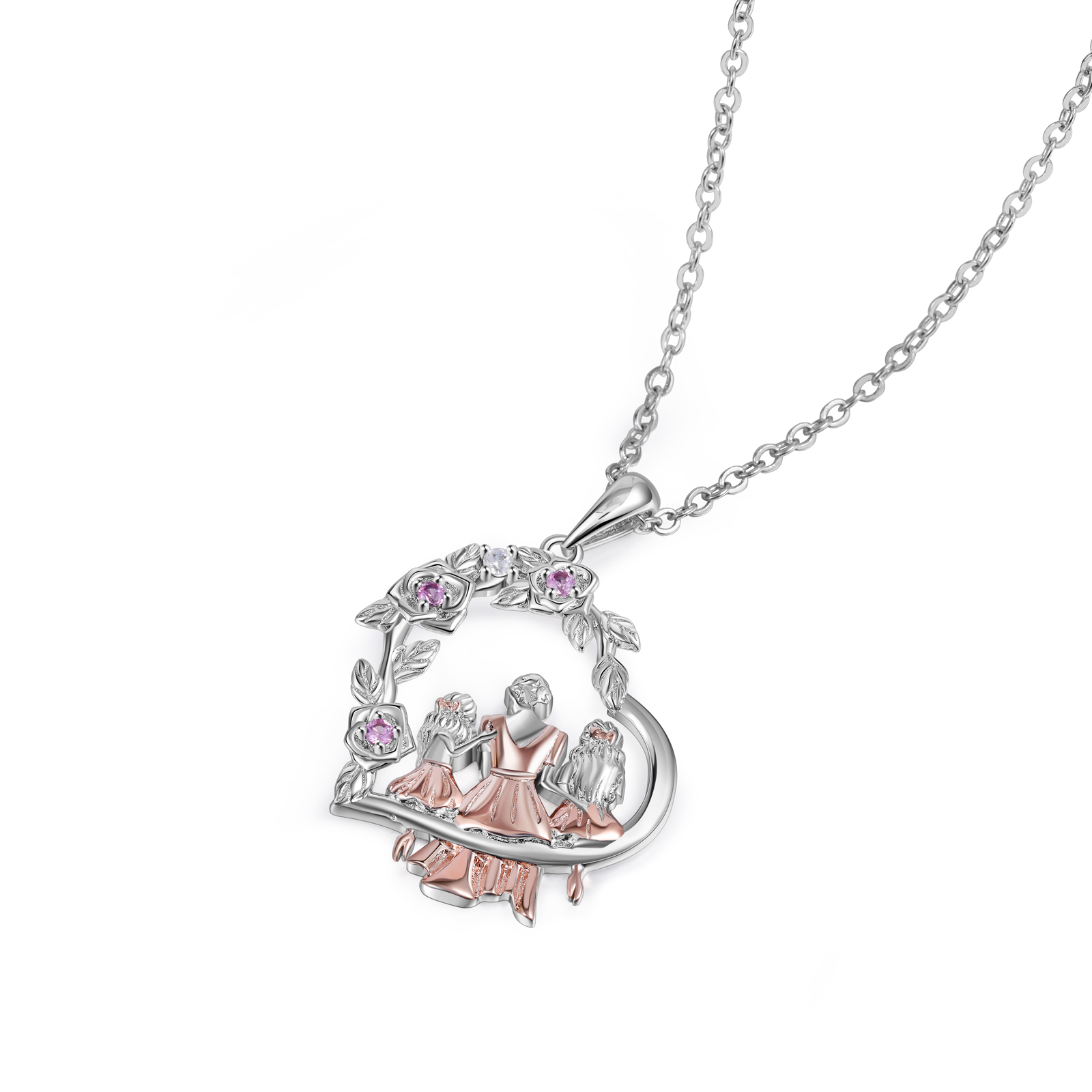 Collier mère et fille Cœur