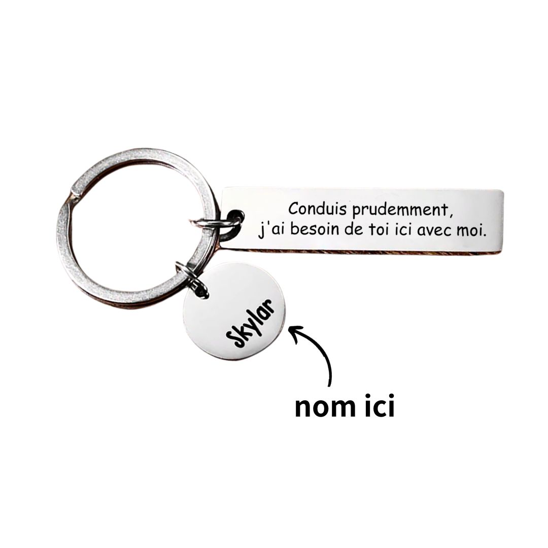 À mon Homme - Porte-Clés 1 Prénom Personnalisé Cadeau Noël | Jessemade