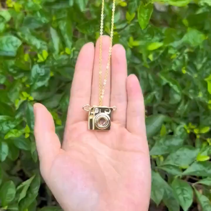 Collier Personnalisé en forme de Caméra Collier Personnalisé avec Photo pour Femme | Jessemade