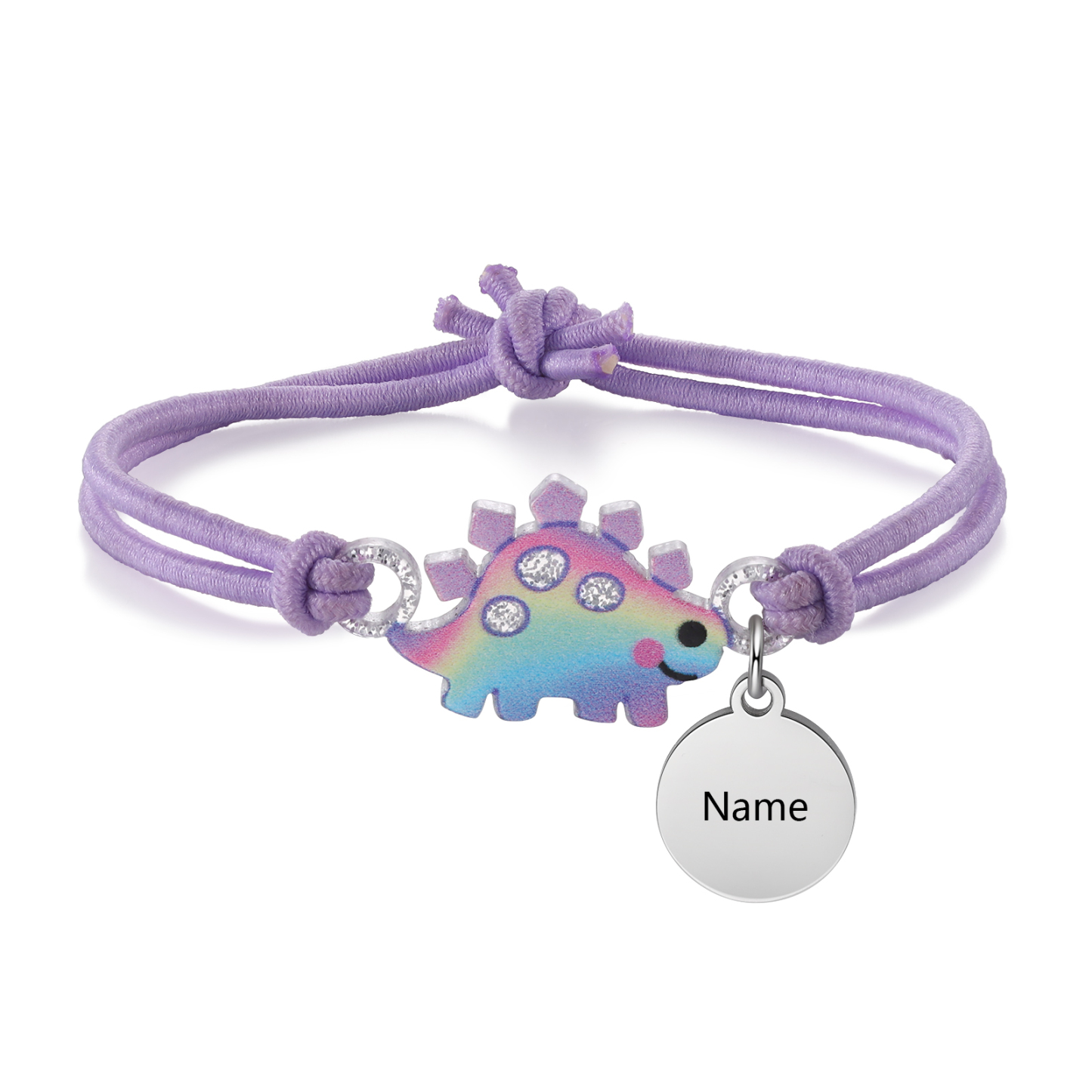 Bracelet Dinosaure Prénom Personnalisé Cadeau pour Enfants