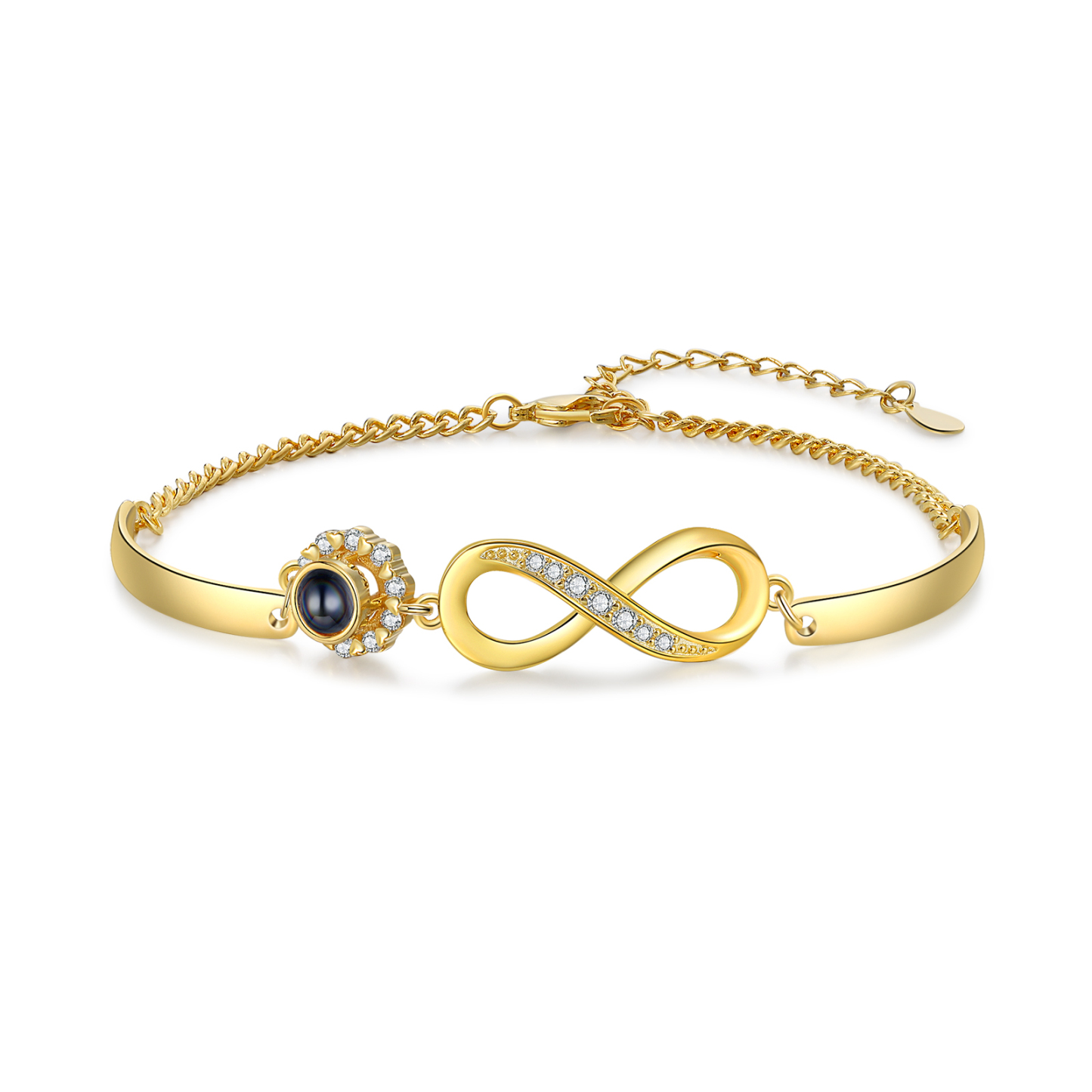 À Ma Marraine Bracelet Infini de Projection Photo Personnalisée Bracelet Femmes | Jessemade