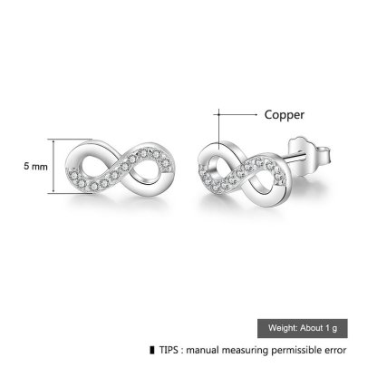 Boucles d'Oreilles Infini Pour Femme