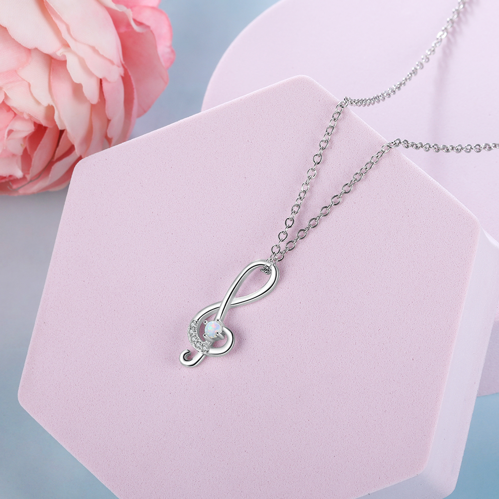 Collier Pendentif Notes de musique pour Femmes