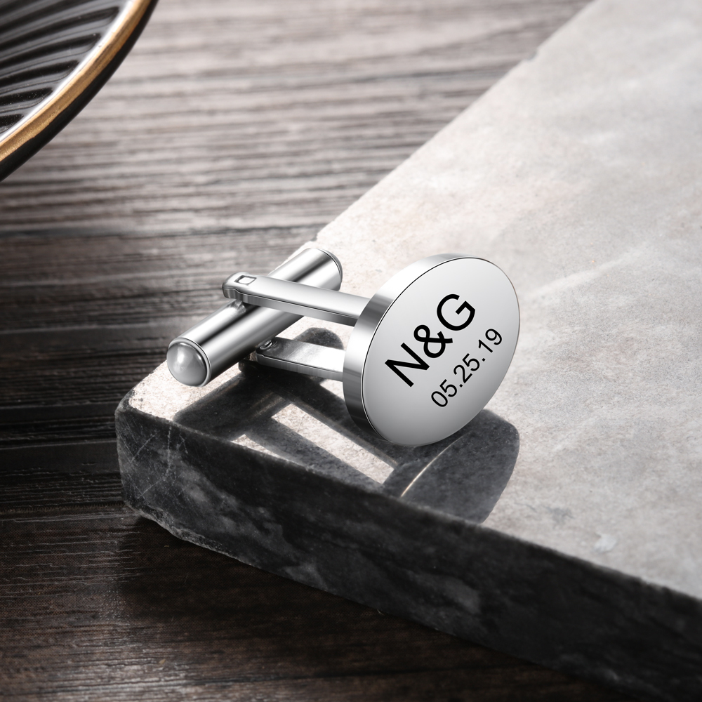 Boutons de Manchette Prénom Personnalisé