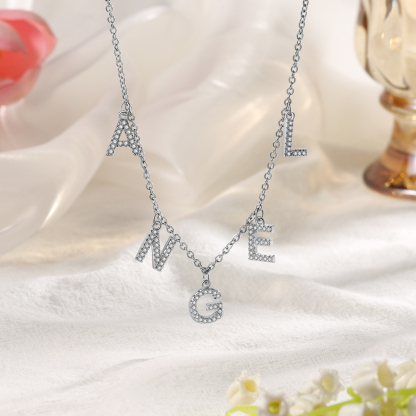 Collier Chaîne à Maillons Prénom Personnalisé 1-7 Lettres
