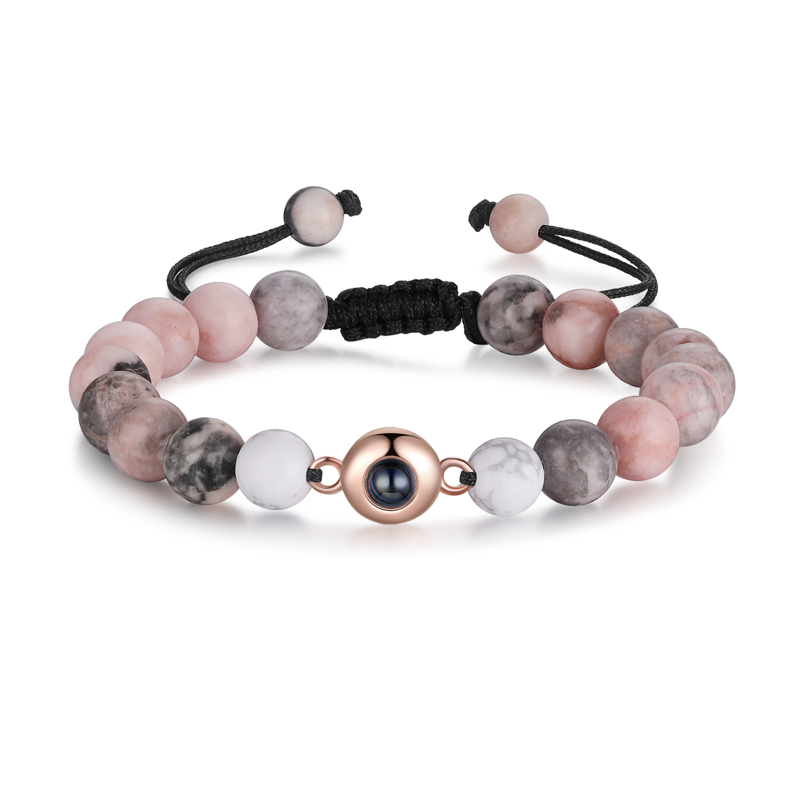 Bracelet Photo Projection de Pierres 1 Photo Personnalisée|Jessemade