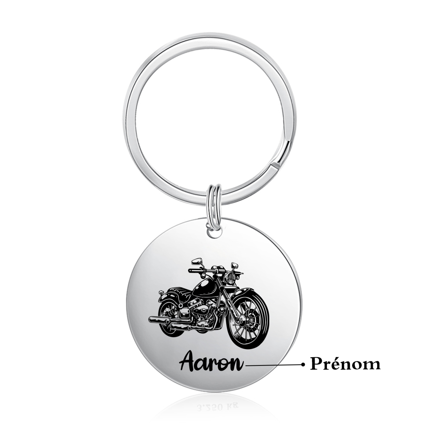 À mon Homme - Porte-Clés Moto 1 Prénom Personnalisé | Jessemade