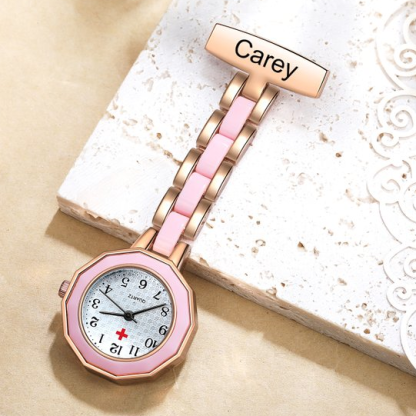 Montre de poche Infirmière Prénom Personnalisé