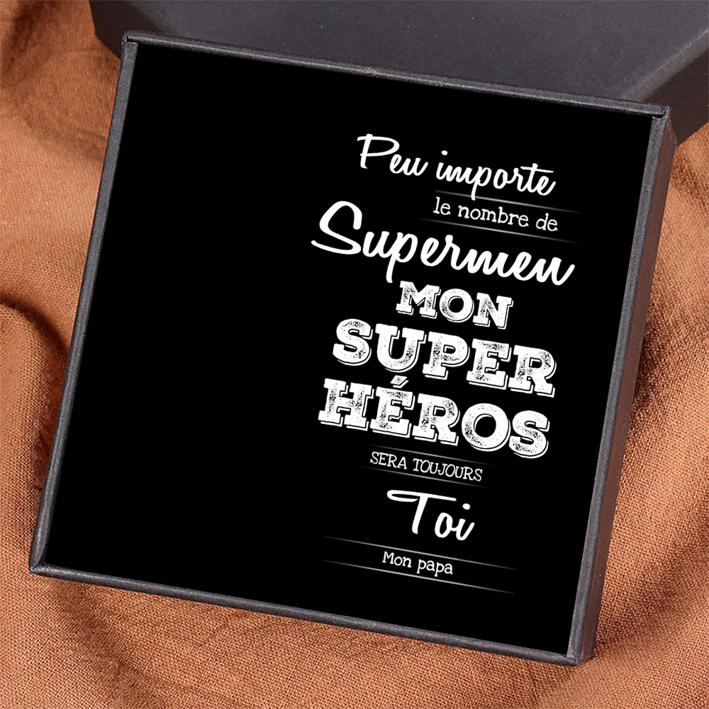 À mon Papa - Carte avec coffre cadeau