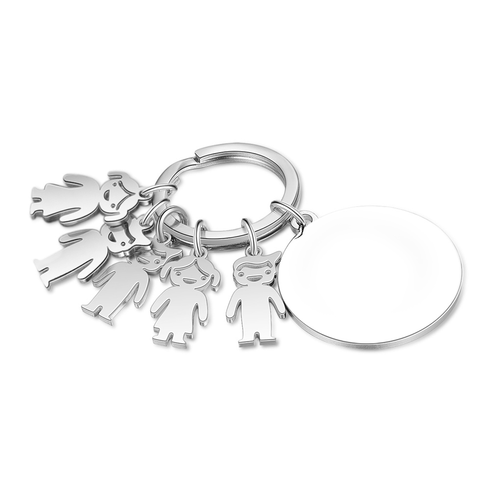 À Ma Maman - 1-5 Noms Porte-Clés Personnalisés Avec Breloques Enfants