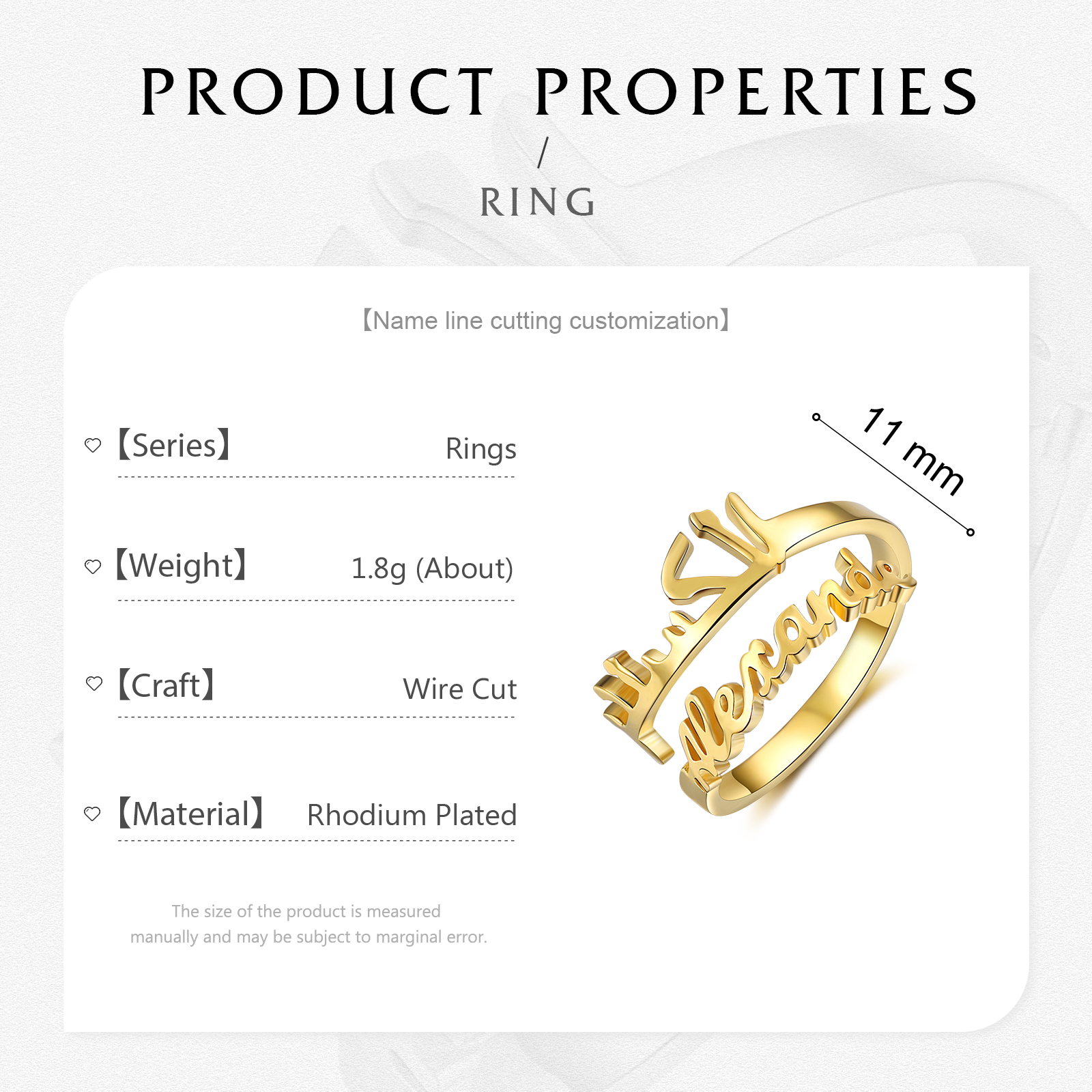 Bague 1 nom en deux langues