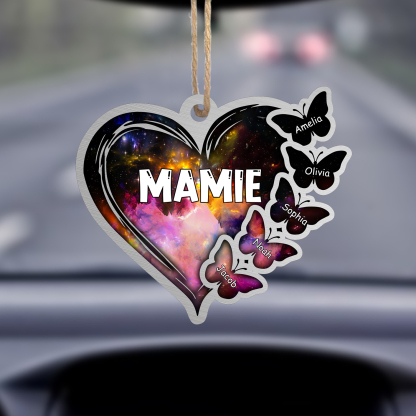 Ornements de Noël Papillon en Acrylique 2-11 Prénoms Personnalisés