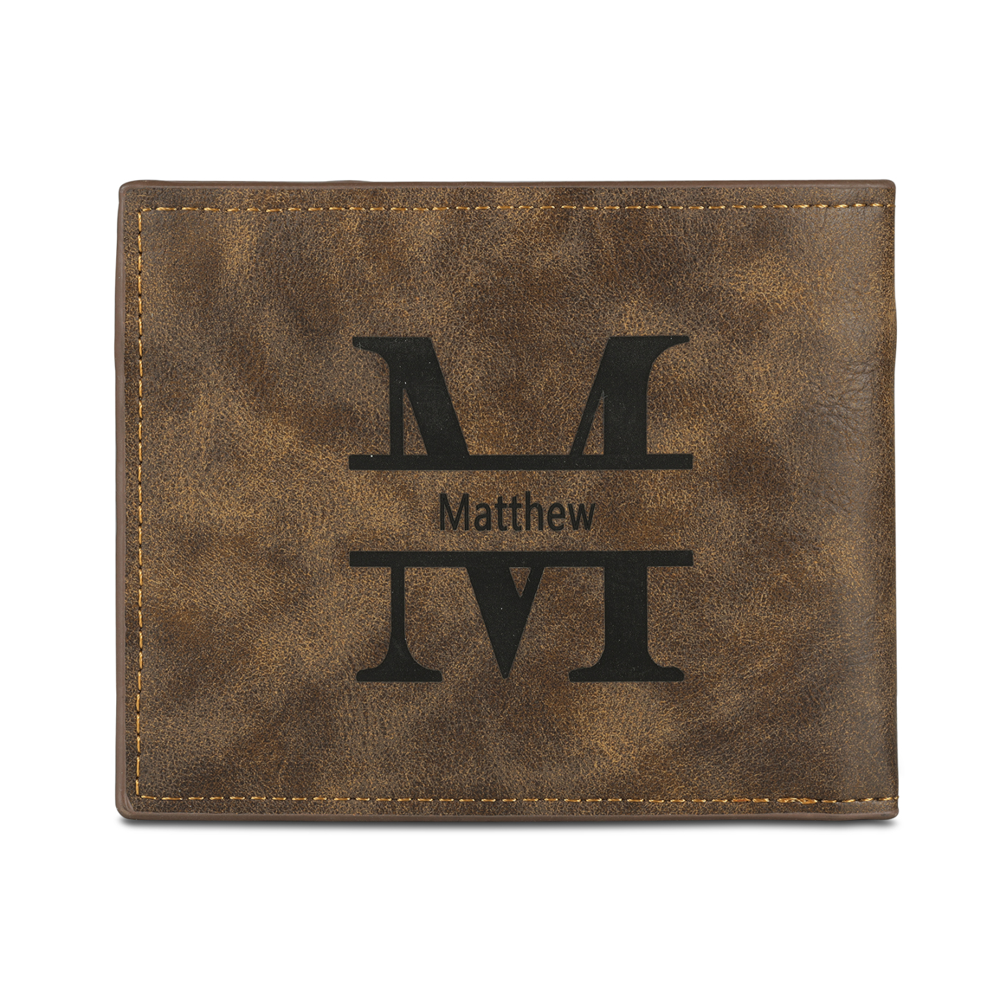 Portefeuille Classique 1 Prénom et Lettre Personnalisés avec Photo Porte-Monnaie Carte