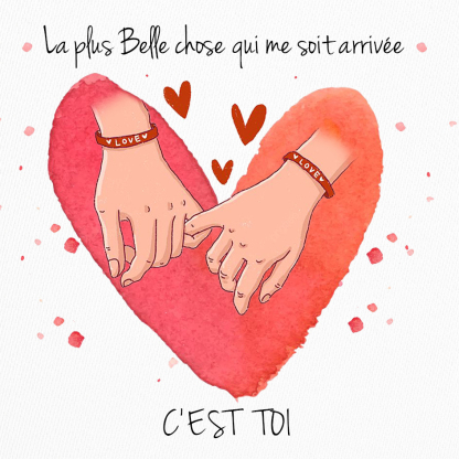 À mon Amour - Carte avec coffre cadeau Carte Couple