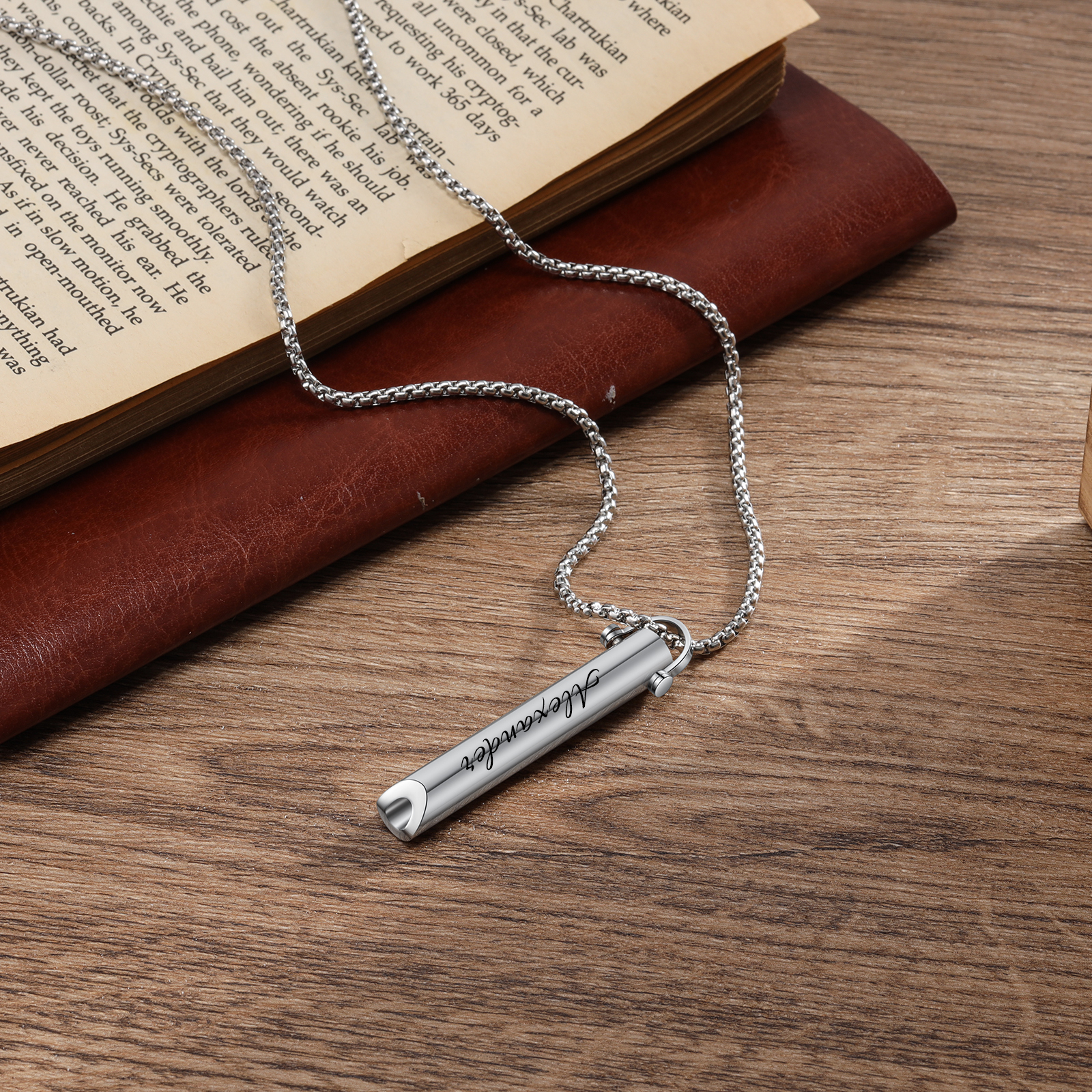 À Mon Fils-Collier Sifflet avec graver prenoms Personnalisé Collier Homme | Jessemade