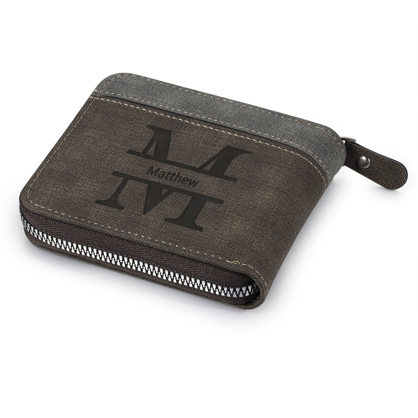 Portefeuille Classique 1 Prénom et Lettre Personnalisés avec Photo Porte-Monnaie Carte