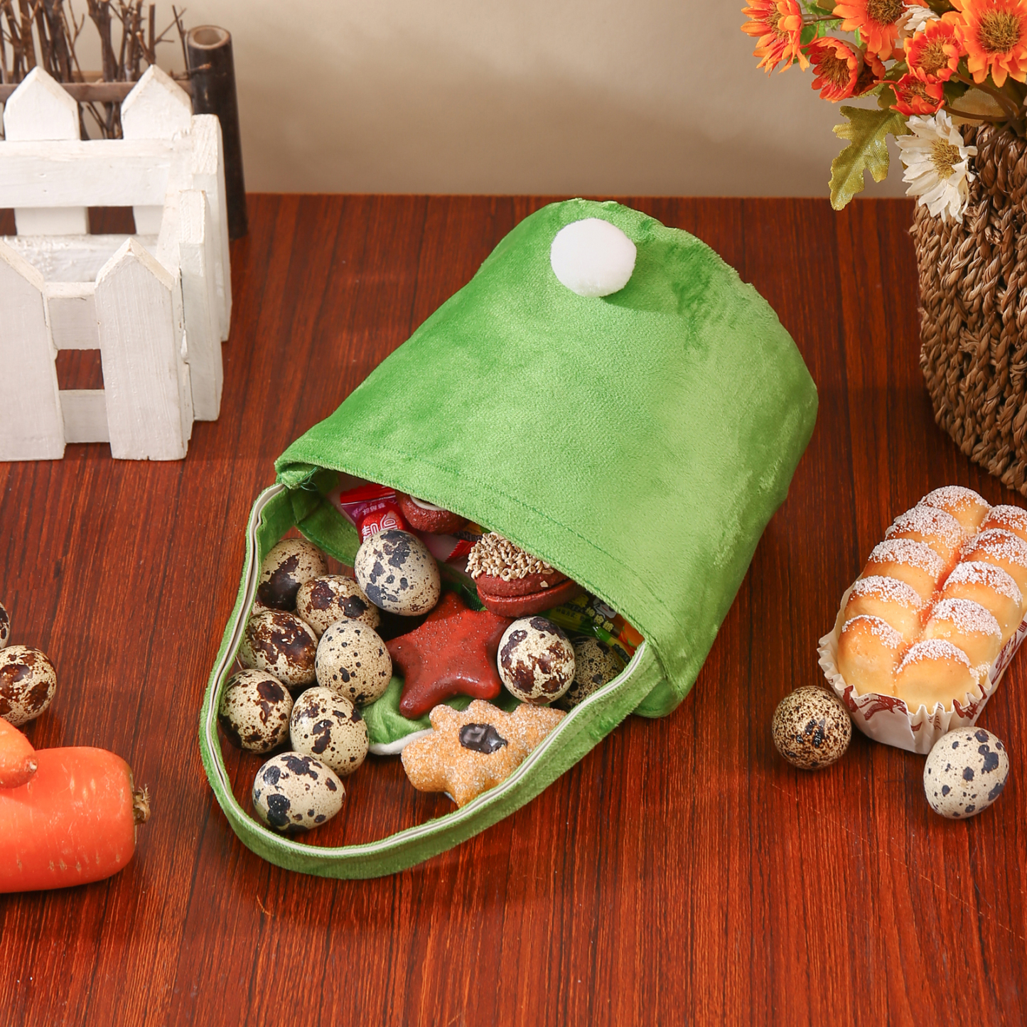 Sac de Pâques Lapin 1 Prénom Personnalisé Tote Bag Enfant