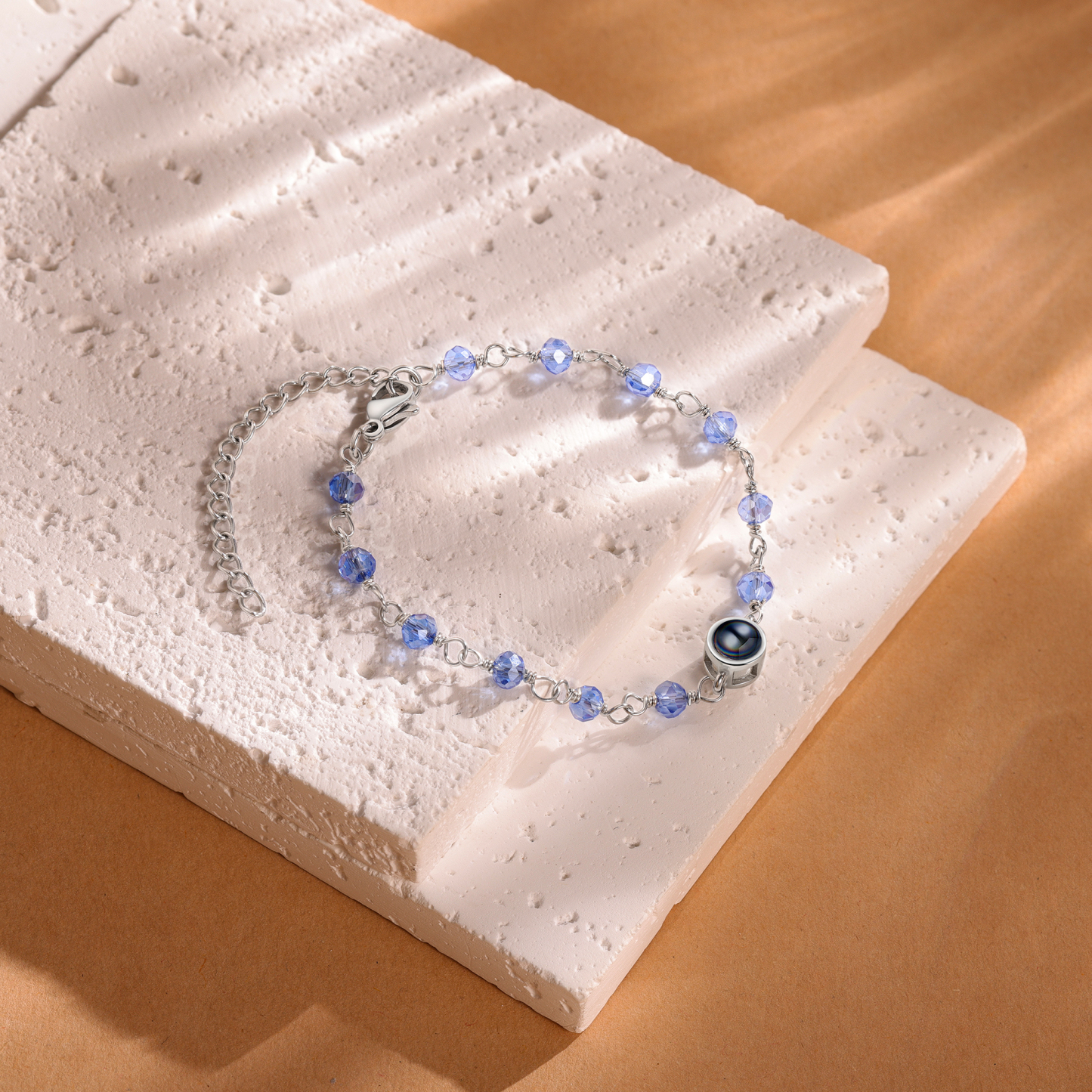Bracelet Perlé Personnalisé avec Photo Bracelet Photo Projection|Jessemade
