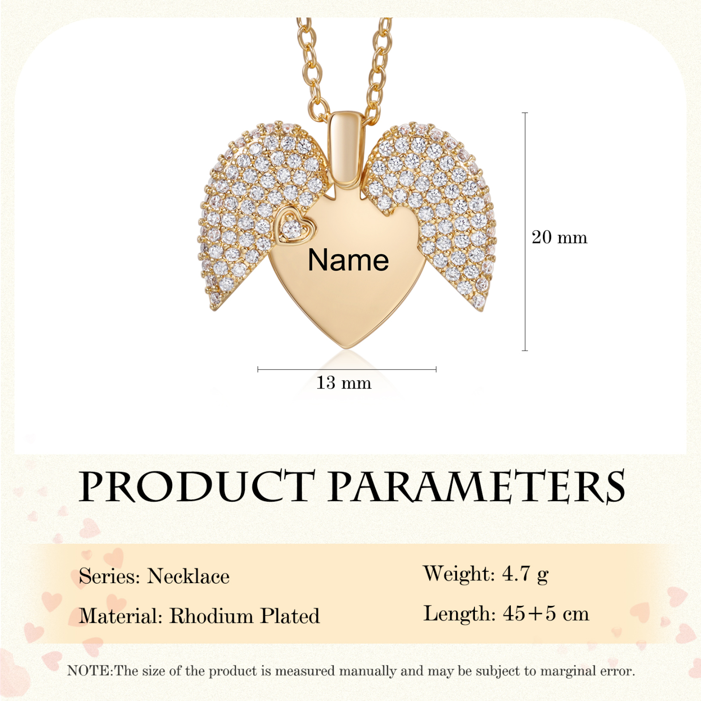 Collier ouvert Prénom Personnalisé Pendentif