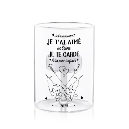 Bougie Led Personnalisé pour Couple  « Promesse du petit doigt »