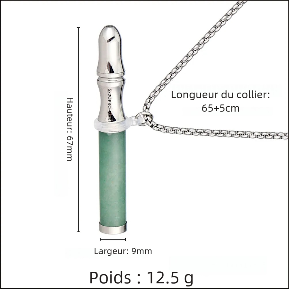 Collier de Respiration Anti-Stress en Pierre Naturelle