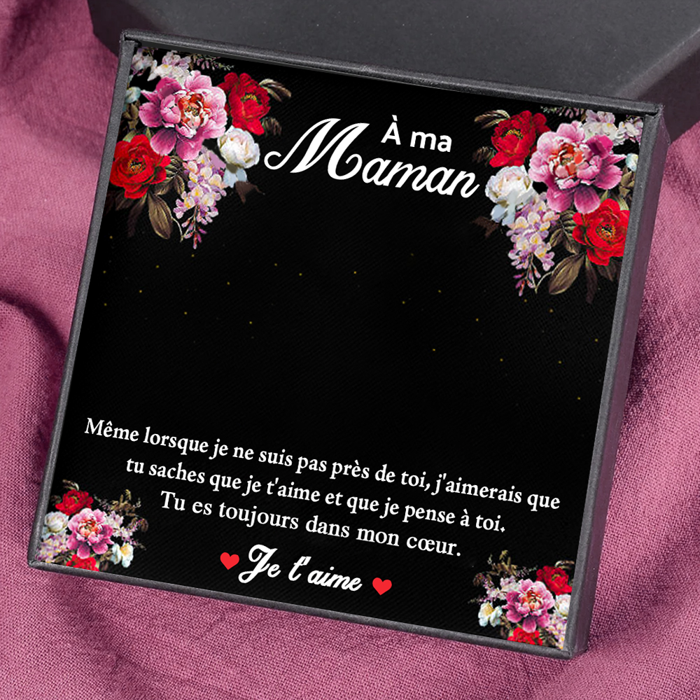 À ma Maman - Carte avec coffre cadeau