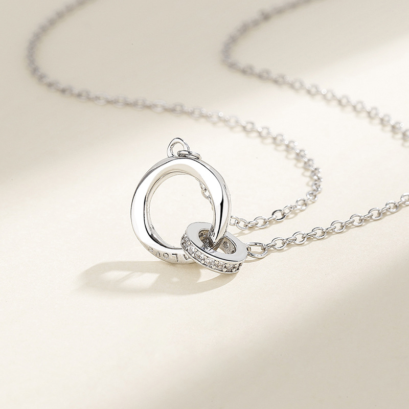 Collier Bague Mobius Pour Couple-Jessemade FR