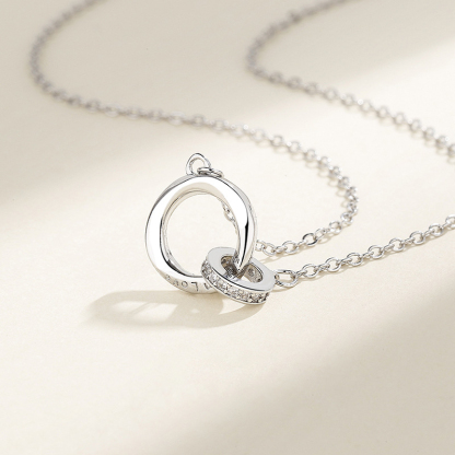 Collier Bague Mobius Pour Couple-Jessemade FR