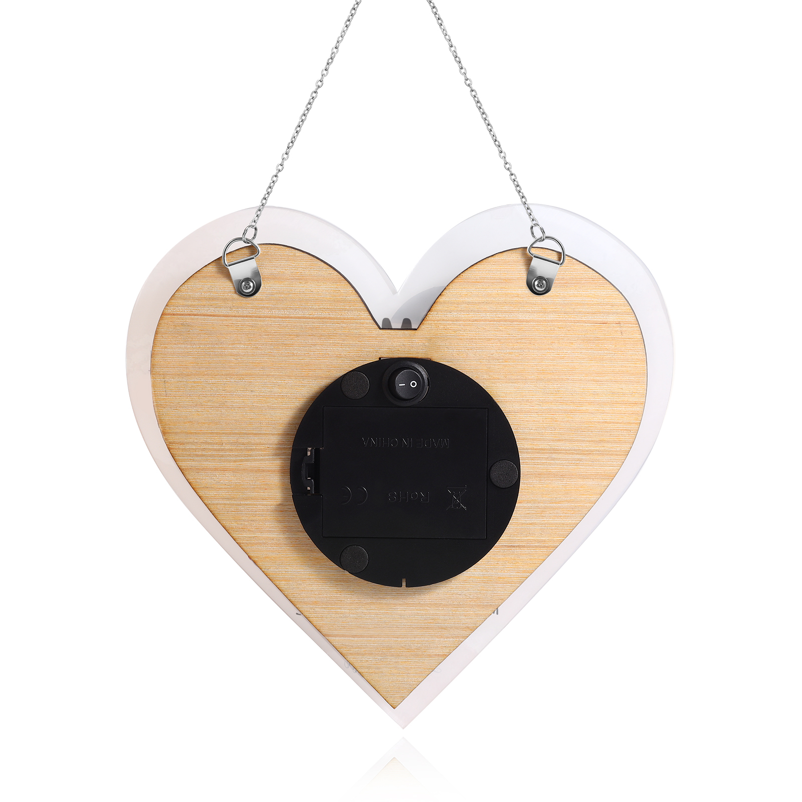 À Maman/Mamie - Veilleuse Cœur Décoration Mains et Cœur 5 Prénoms Personnalisés avec 2 Textes