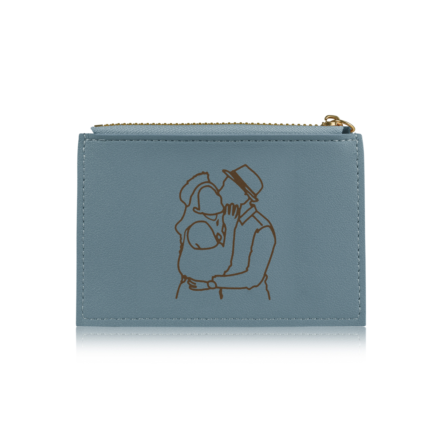 Portefeuille Femme Photo et Texte Personnalisés Porte-Monnaie Carte