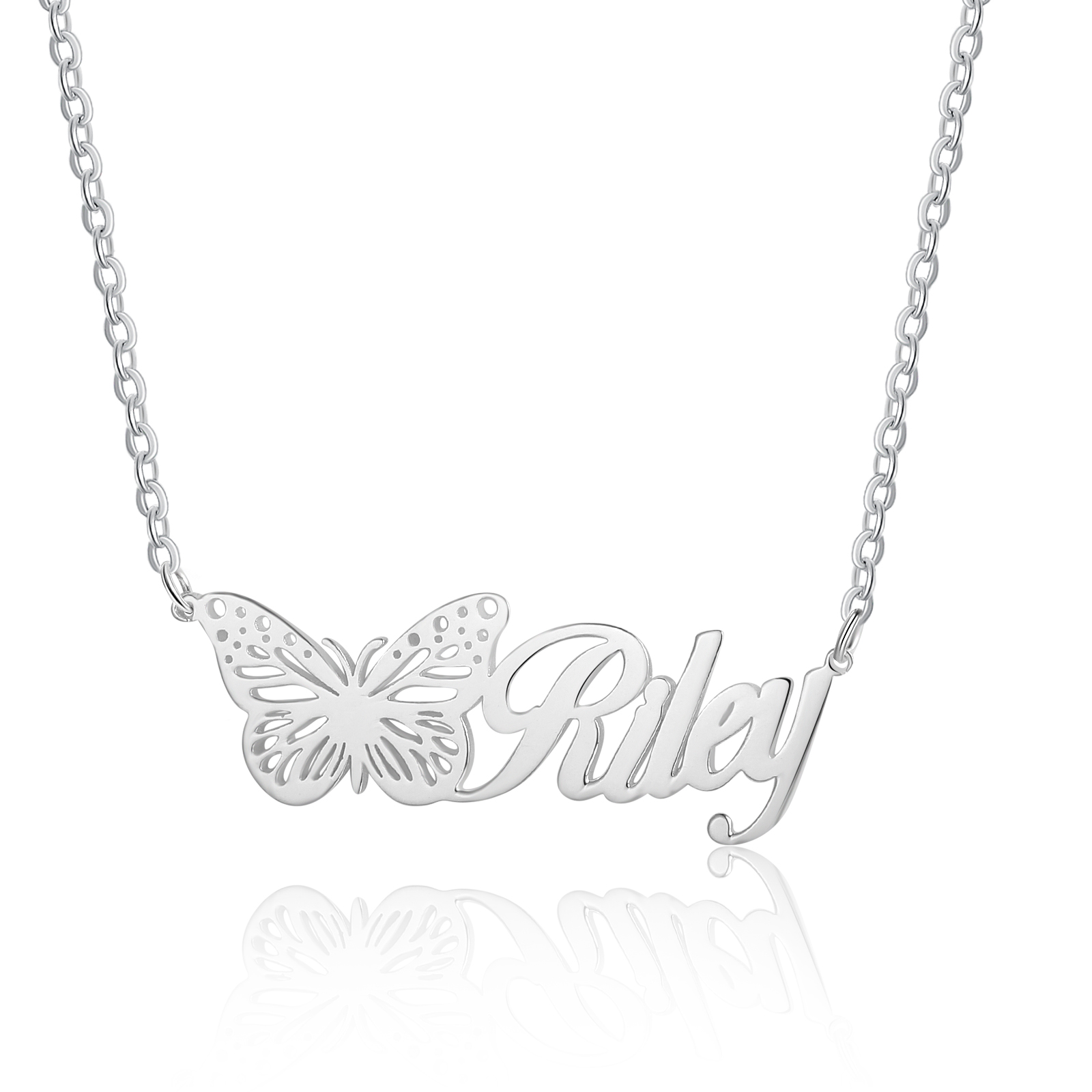 Collier Papillon Prénom Personnalisé