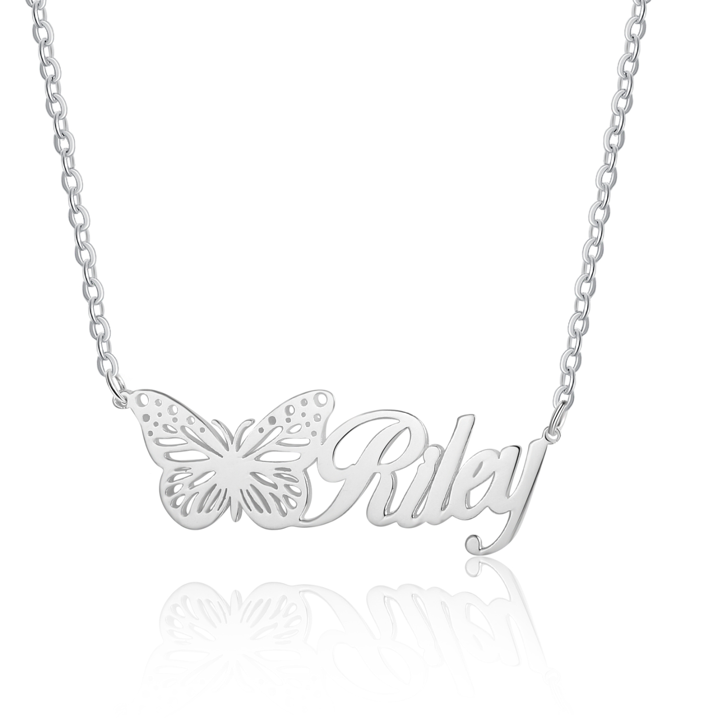Collier Prénom Personnalisés Papillon