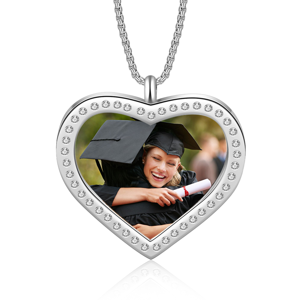 Collier Diplômé Pissenlit Prénom et Photo Personnalisés Cadeau de Graduation