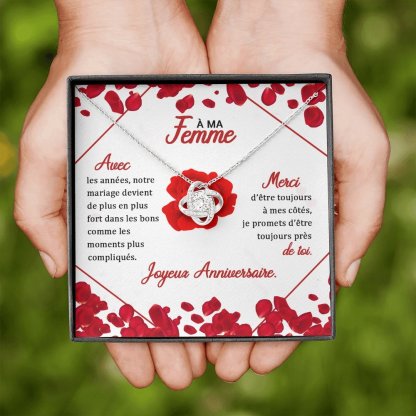 Collier Infini Anniversaire Amour pour femme