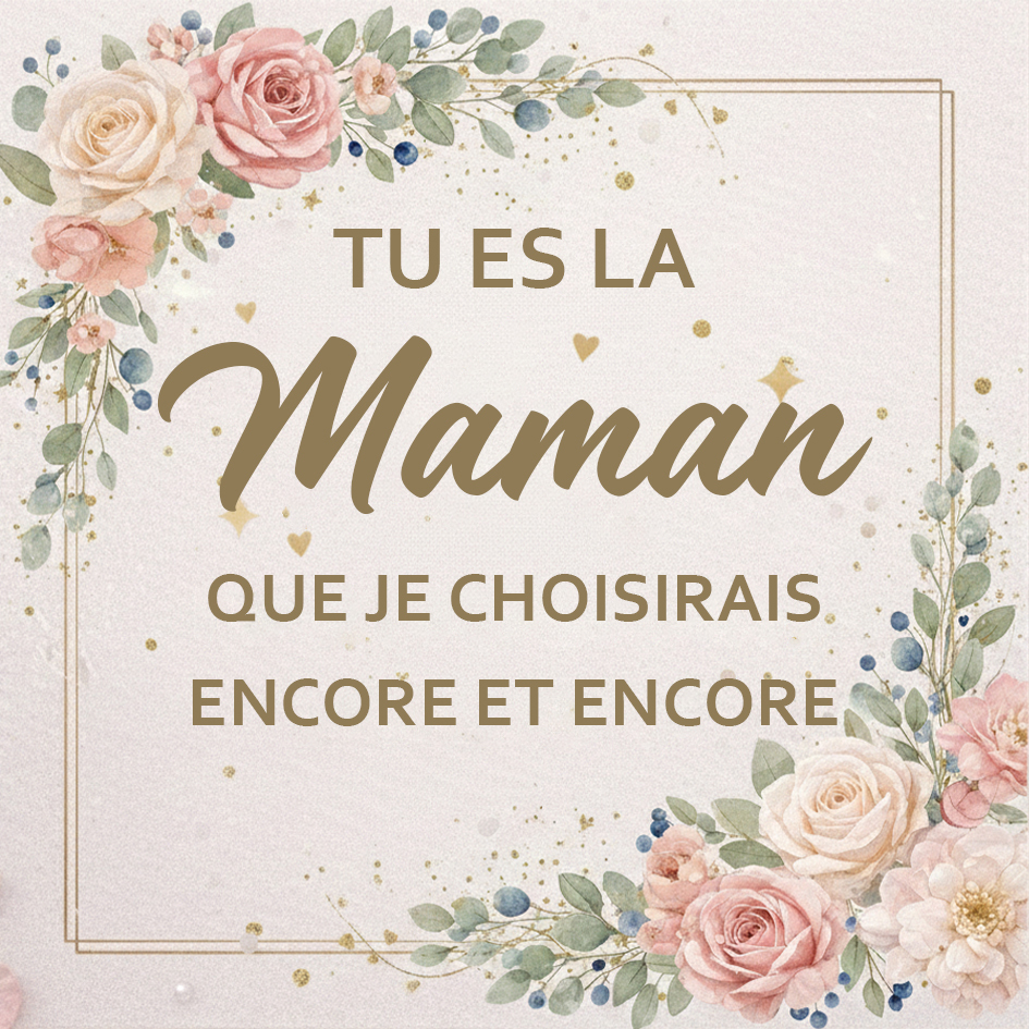 Affiche décorative personnalisée pour maman cadeau Fête des Mères anniversaire à offrir à une maman | Jessemade