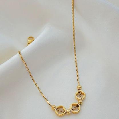 Bracelet de Cheville bracelet personnalisé femme en Acier Inoxydable Doré Cadeau pour femme｜ Jessemade