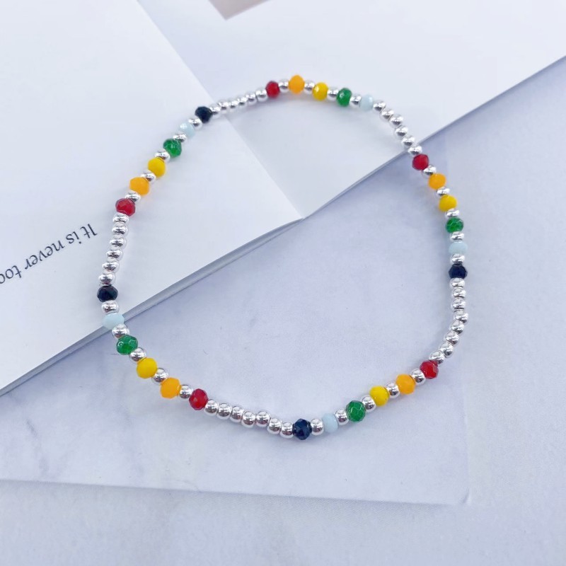 Bracelet de Cheville en Résine Multicolore bracelet personnalisé Cadeau pour femme et enfant｜ Jessemade