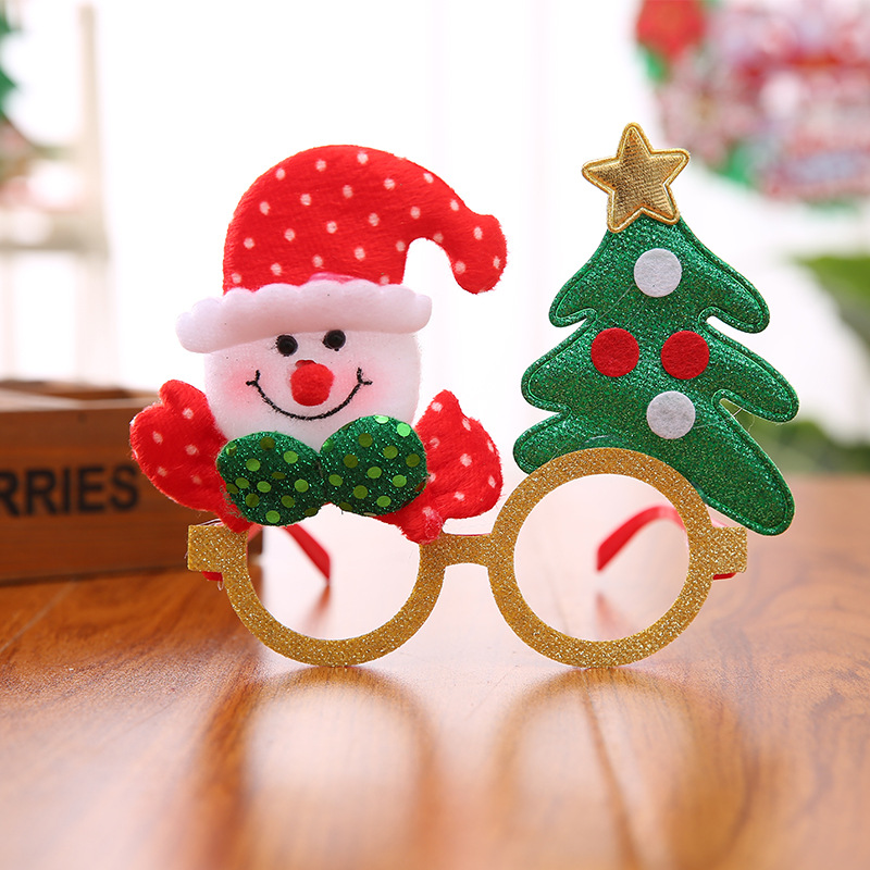 Lunettes de noël Père Noël, renne, bonhomme de neige sapin de Noël Personnalisé Cadeau pour Enfants | Jessemade