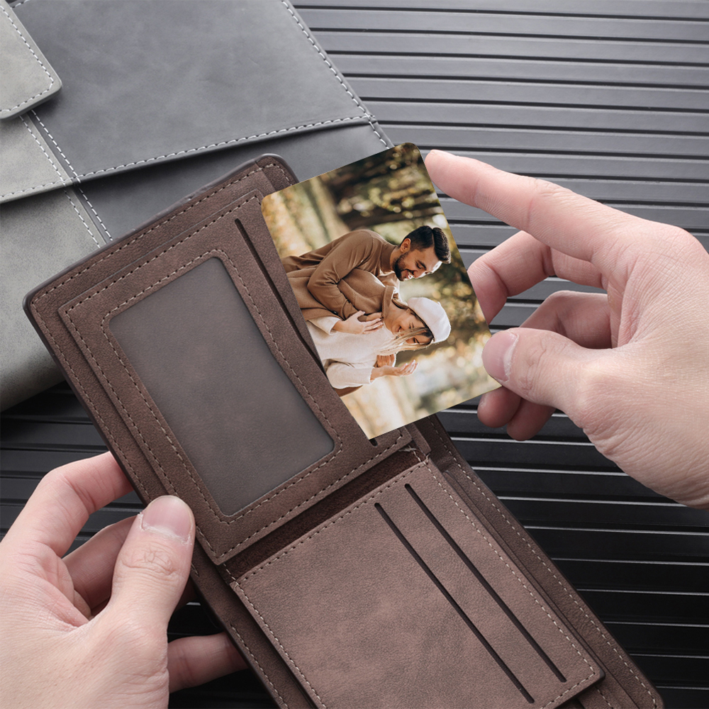 Carte Portefeuille Personnalisée avec 2 Prénoms et 1 Photo  Carte Porte-Monnaie pour Couple La Saint-Valentin | Jessemade