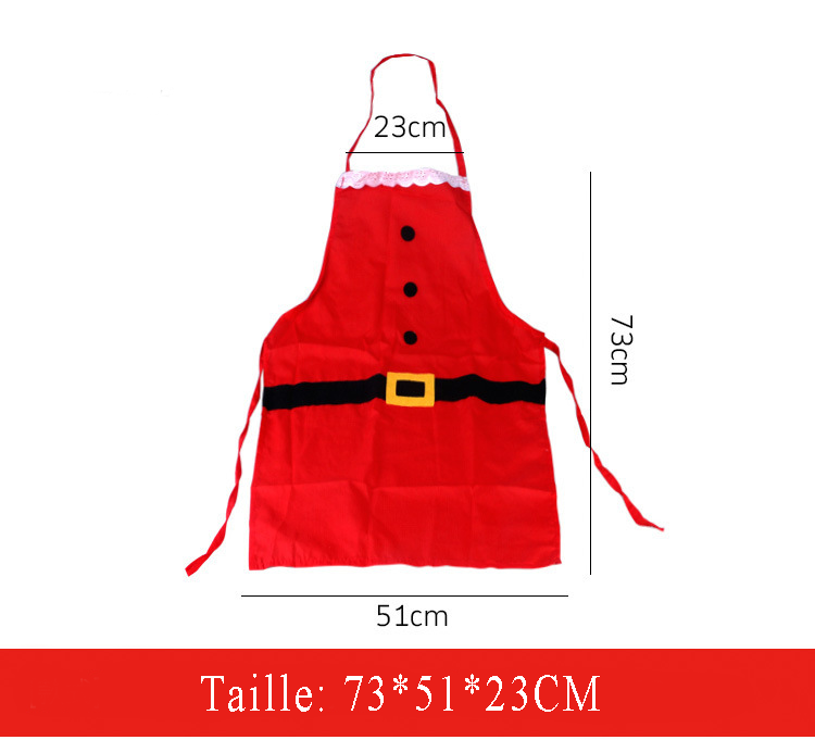 Tablier de Cuisine Noël Père Noël Rouge | Jessemade