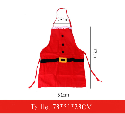 Tablier de Cuisine Noël Père Noël Rouge | Jessemade