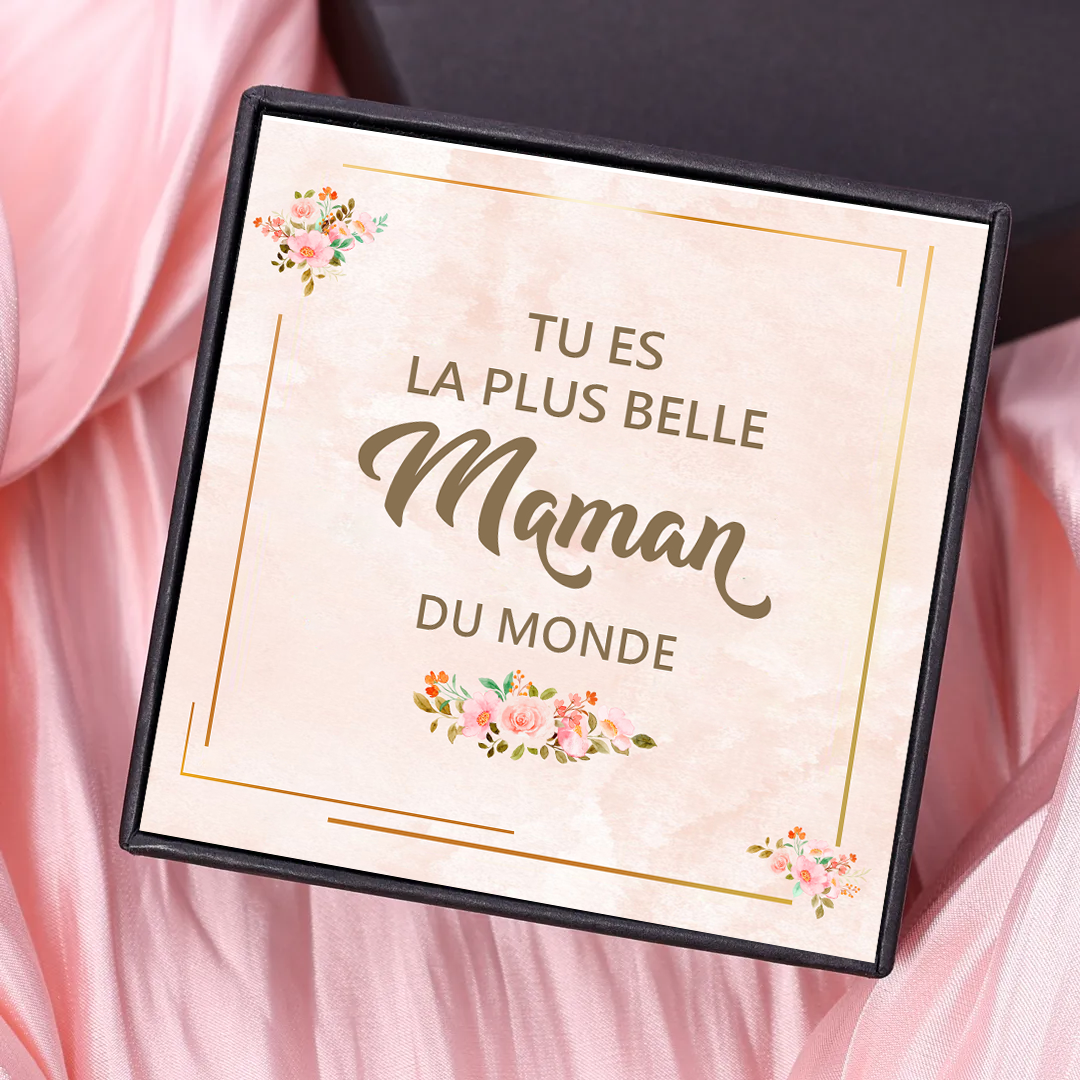 À Ma Maman - Carte en Papier « Tu es la Plus Belle Maman du Monde » Cadeau pour Fête des Mère | Jessemade