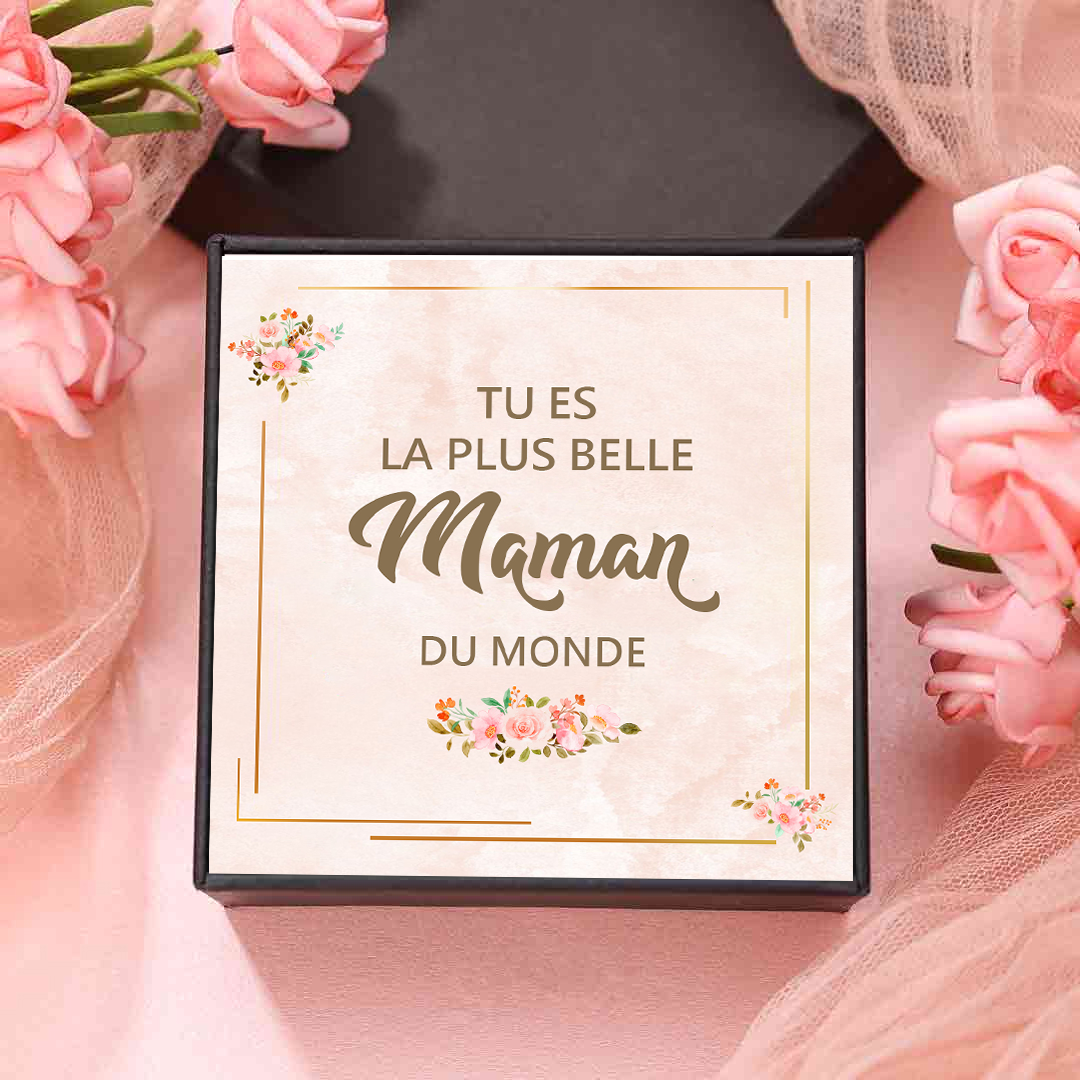 À Ma Maman - Carte en Papier « Tu es la Plus Belle Maman du Monde » Cadeau pour Fête des Mère | Jessemade