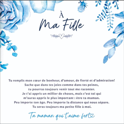 À ma Fille - Porte-Clés 1 Lettre Personnalisée