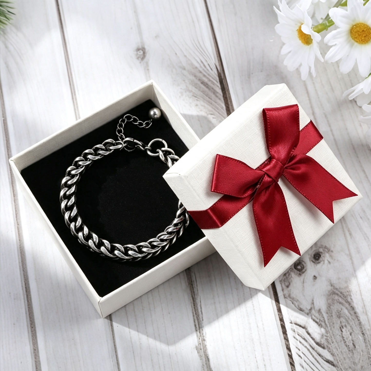 Bracelet Chaîne Noire Tressée Style Vintage pour Homme | Jessemade