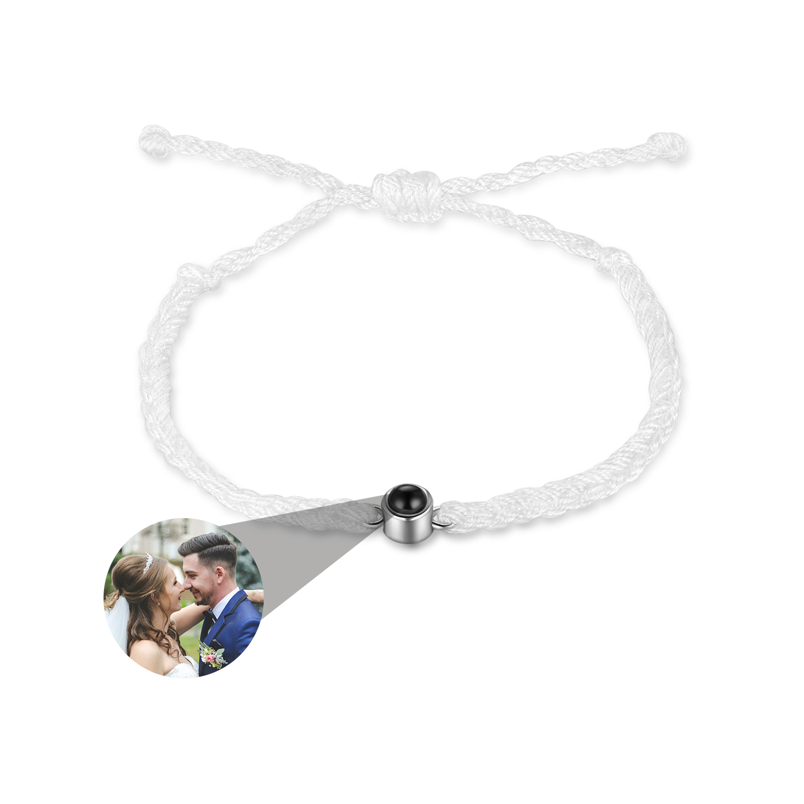 Bracelet Projection de Pierres 1 Photo Personnalisée Bracelet Projection Cadeau pour femme | Jessemade