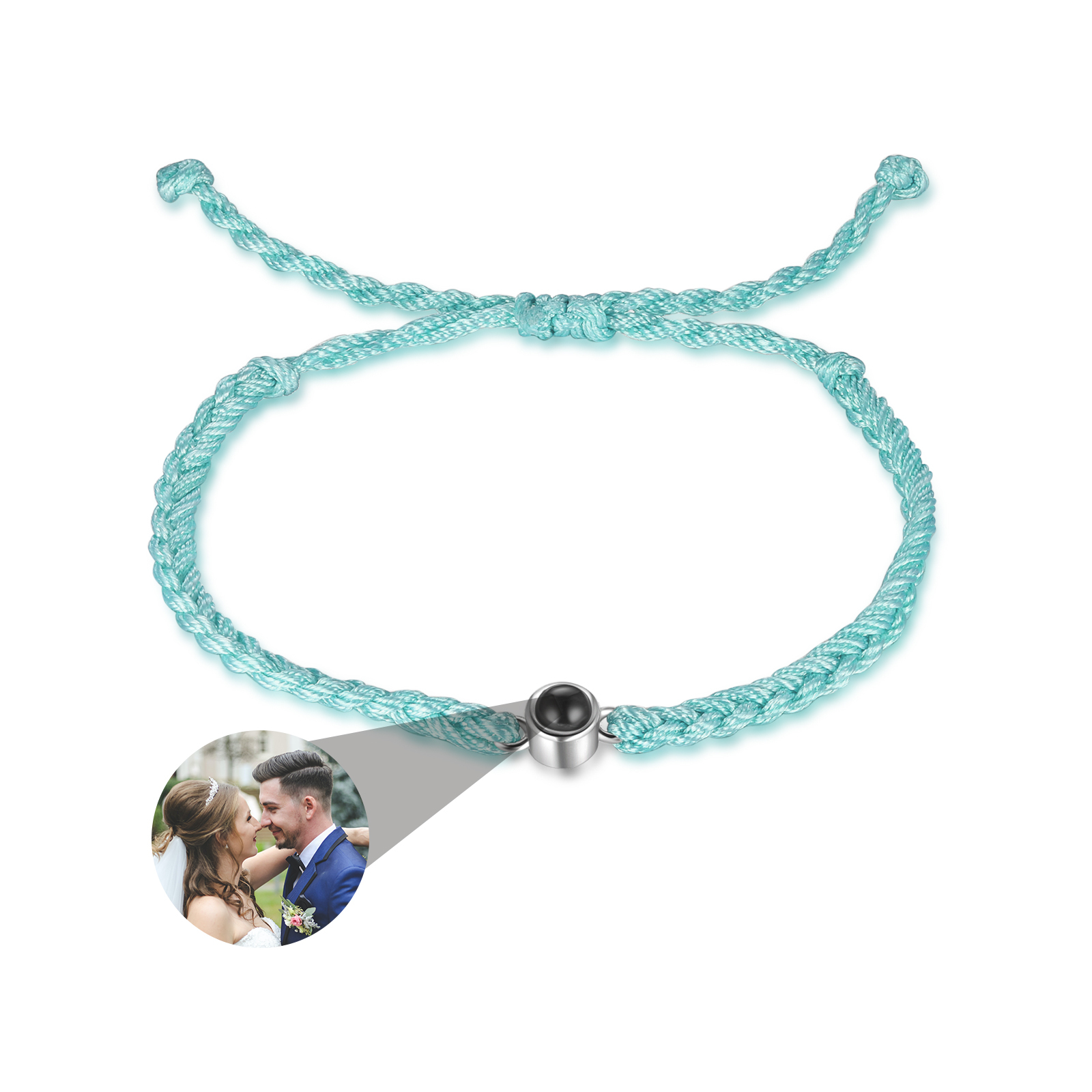 Bracelet Projection de Pierres 1 Photo Personnalisée Bracelet Projection Cadeau pour femme | Jessemade