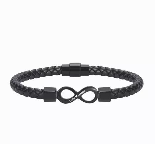 Bracelet Personnalisé Infini 2 Prénoms Personnalisés Bracelet Personnalisé ｜Jessemade