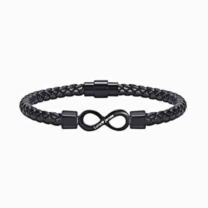 À Mon Papi Bracelet Personnalisé Infini 2 Prénoms Personnalisés Bracelet Personnalisé Homme｜Jessemade