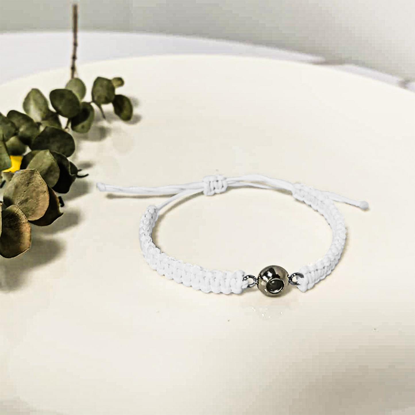 Bracelet Personnalisé d'œil de Tigre Bracelet Photo Projection Bracelet Projection Blanc｜Jessemade